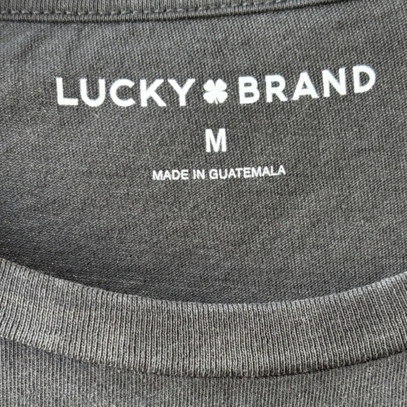 Lucky Brand “Rose Hamsa Boyfriend Tee” in “jet black” color, 100% Cotton 🌹 - Picture 6 of 7